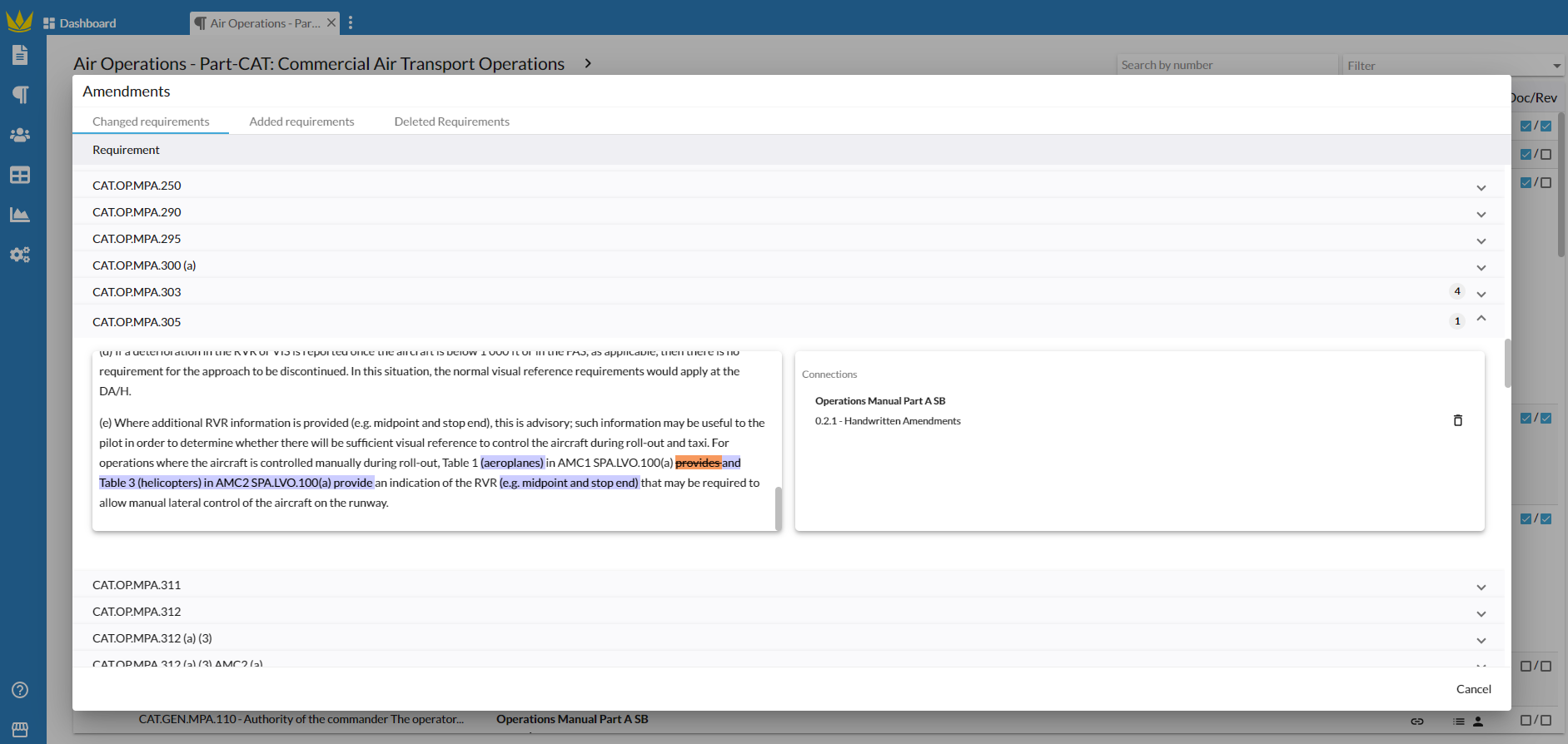 screenshot of Web Manuals